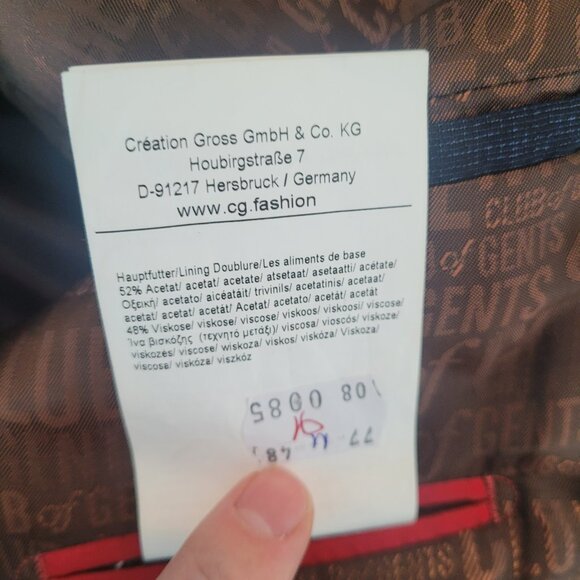 navy blue suit with italian wool - Picture 10 of 14